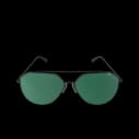 Groene en zwarte bril